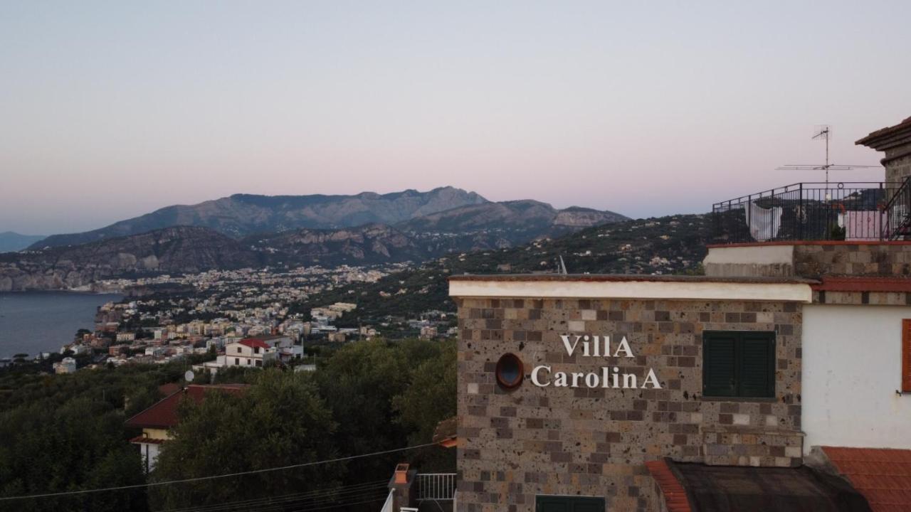 Villa Carolina Sorrento Private Heated Pool And Sea View المظهر الخارجي الصورة