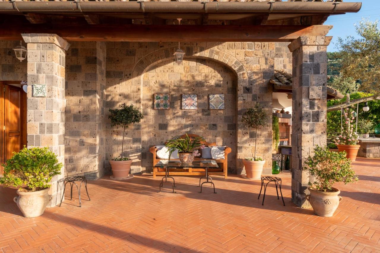 Villa Carolina Sorrento Private Heated Pool And Sea View المظهر الخارجي الصورة