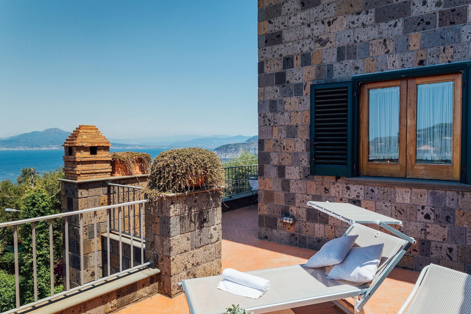 Villa Carolina Sorrento Private Heated Pool And Sea View المظهر الخارجي الصورة