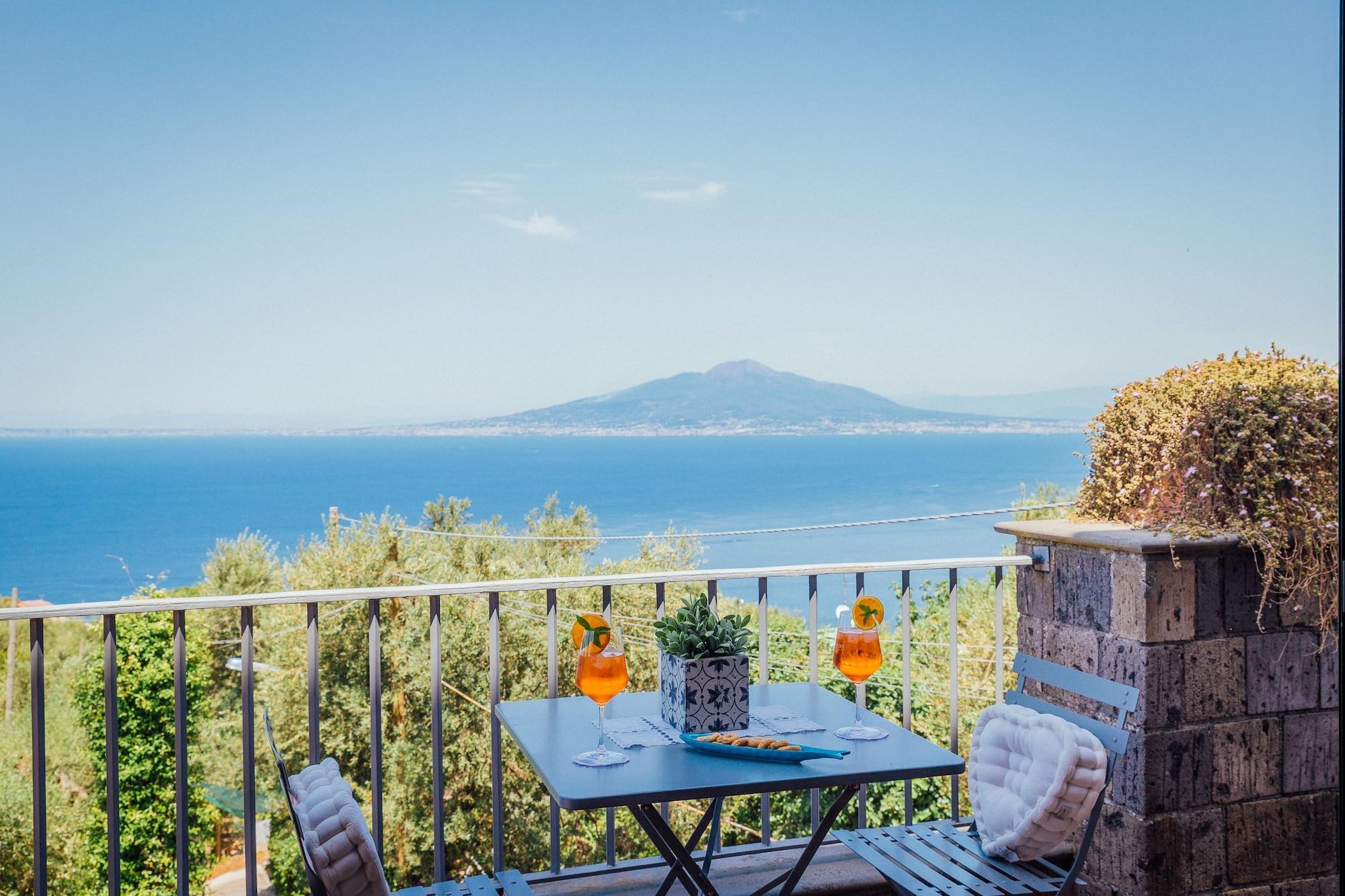 Villa Carolina Sorrento Private Heated Pool And Sea View المظهر الخارجي الصورة