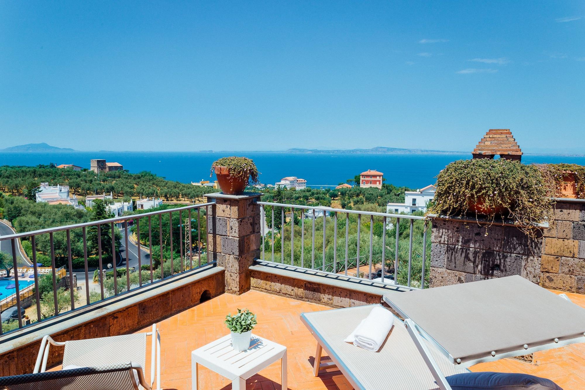 Villa Carolina Sorrento Private Heated Pool And Sea View المظهر الخارجي الصورة