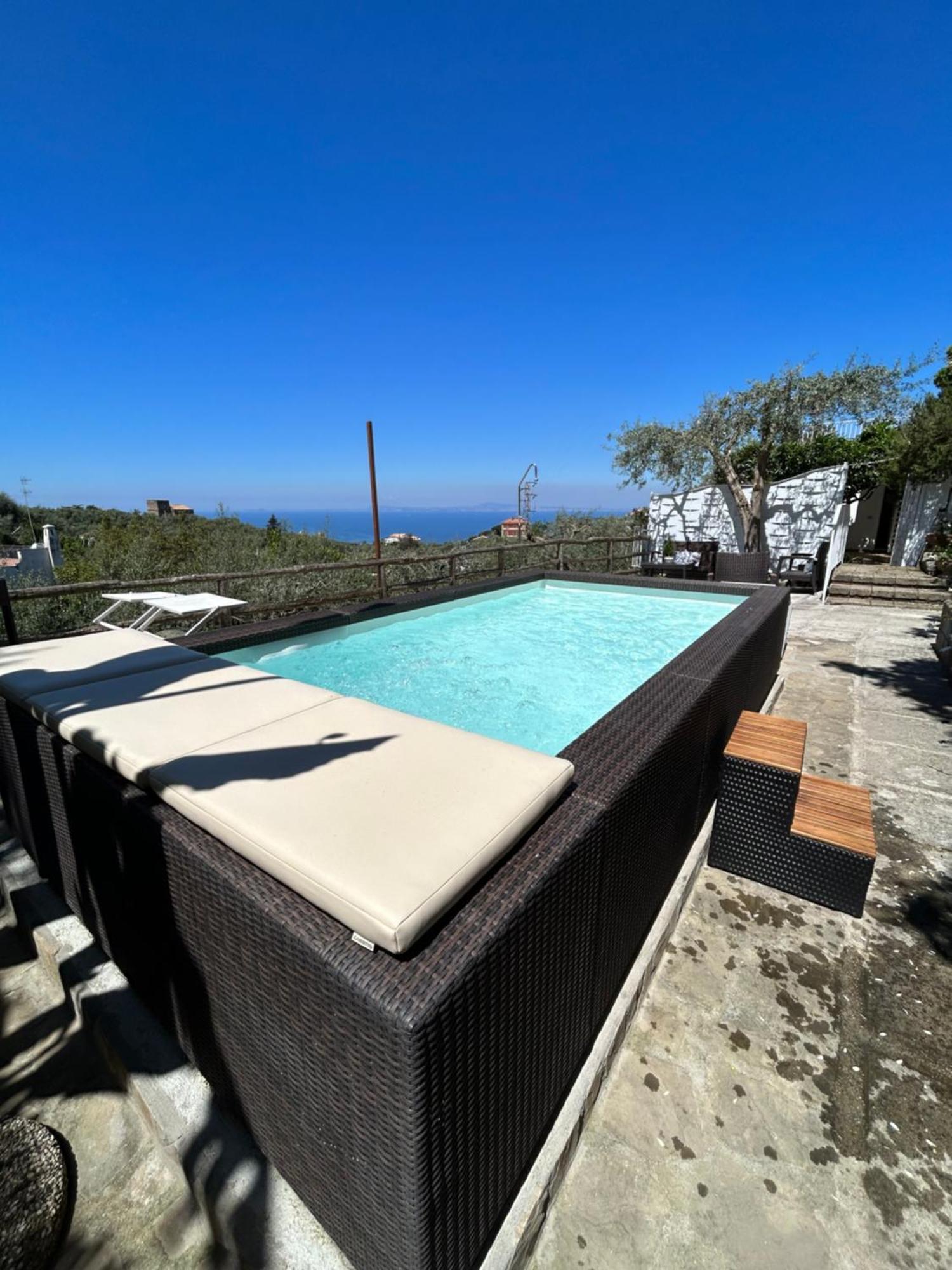 Villa Carolina Sorrento Private Heated Pool And Sea View المظهر الخارجي الصورة