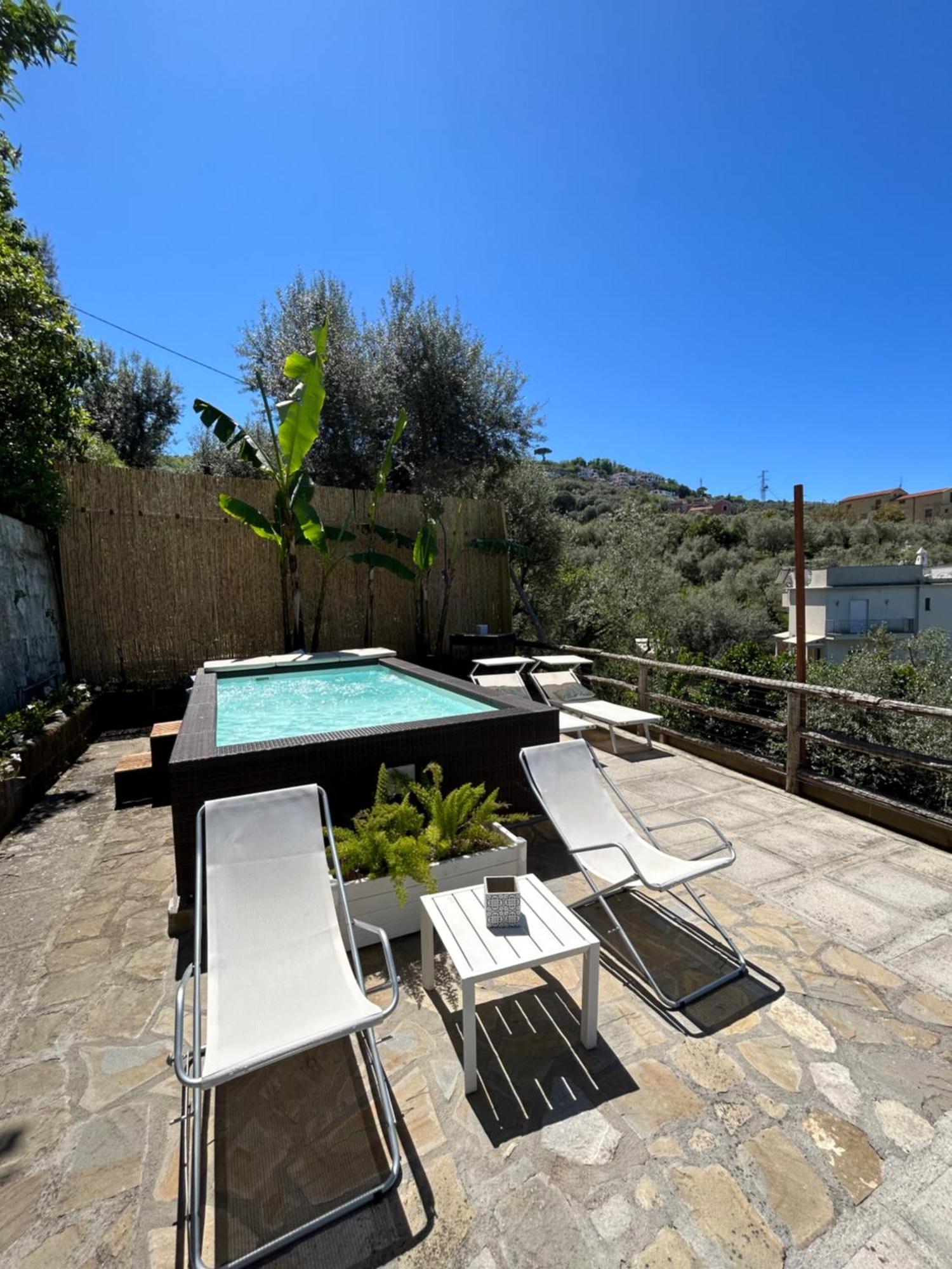 Villa Carolina Sorrento Private Heated Pool And Sea View المظهر الخارجي الصورة